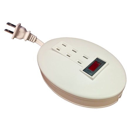 Electriduct Power Strip, 3 Outlet(s) 1-15R, 1-15P, 5 ft. PDC-SW-CORDREEL-3